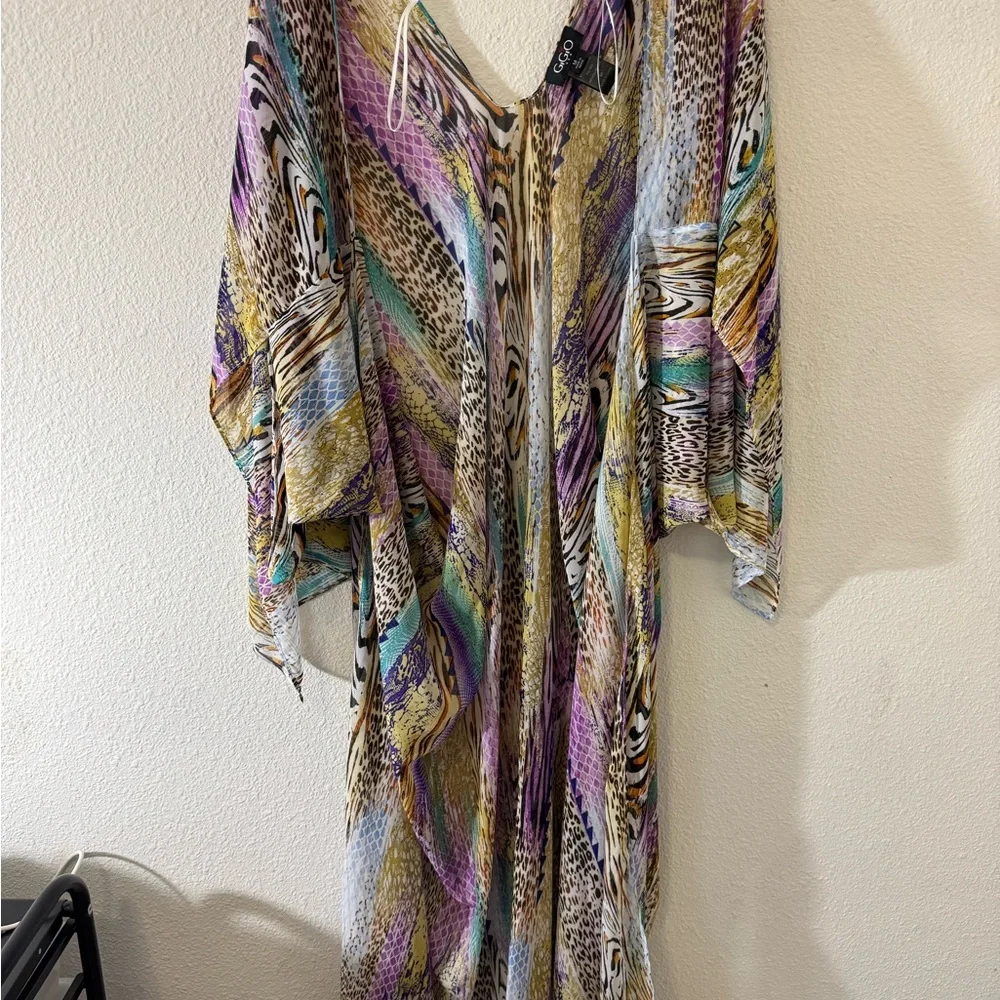 Colorful Patterned Kimono - Picture 1 of 4